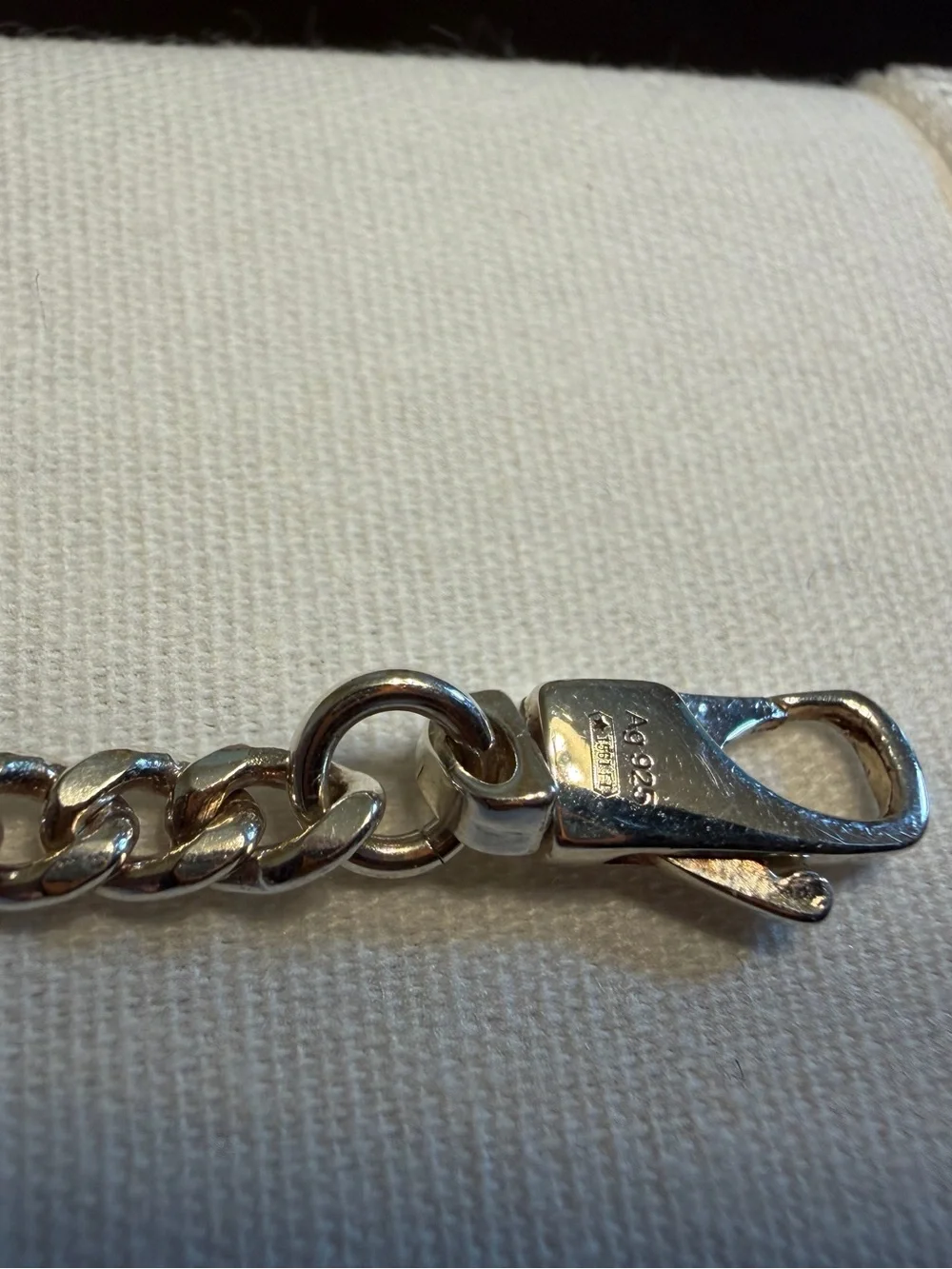 New Authentic Gucci Logo Silver 925 Bracelet 6 Inches - Picture 11 of 11